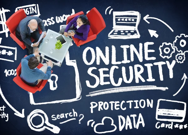 Concepto de seguridad online — Foto de Stock