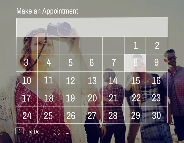 Concetto di gestione dell'organizzazione del calendario — Foto Stock