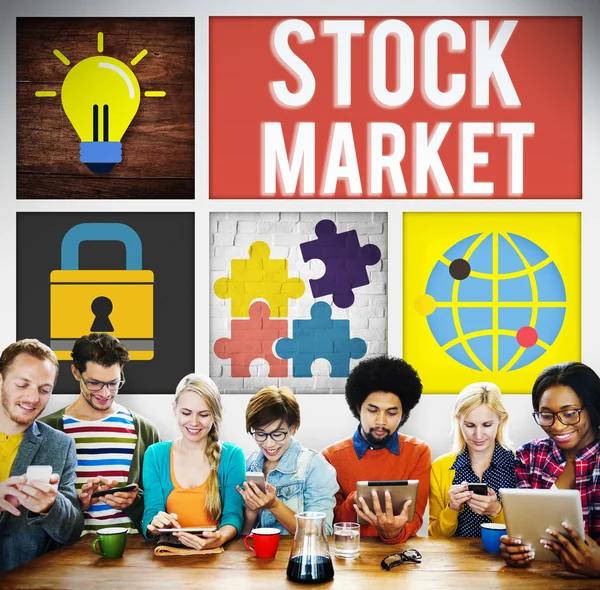 Azionisti di Borsa — Foto Stock