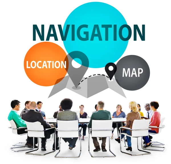 Navigatie richting concept — Stockfoto