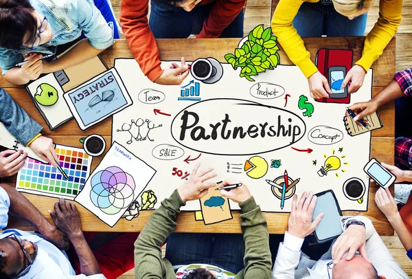 Partnership and Group of Business People — Stock Photo, Image