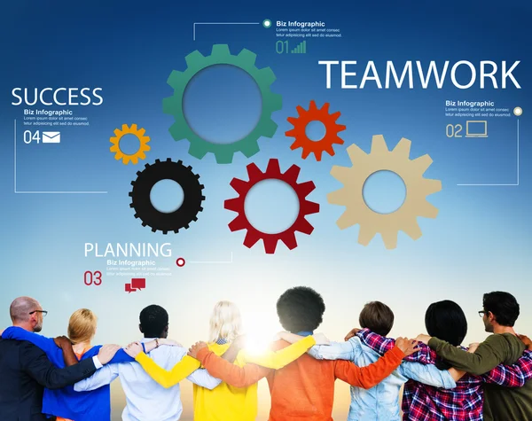 Teamwork partnerskap samarbete koncept — Stockfoto