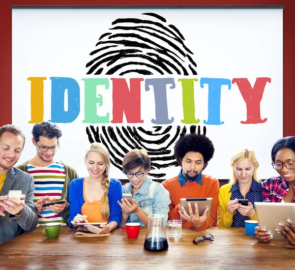 Impressão digital Identidade, Conceito de Proteção — Fotografia de Stock