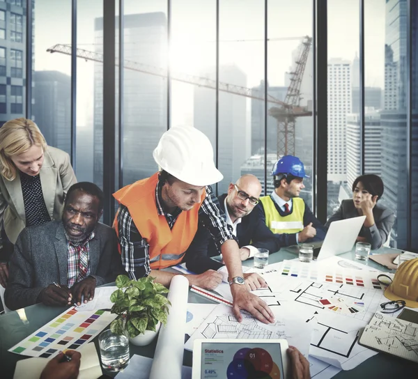 Architects and Designers Working in Office — Stock Photo, Image