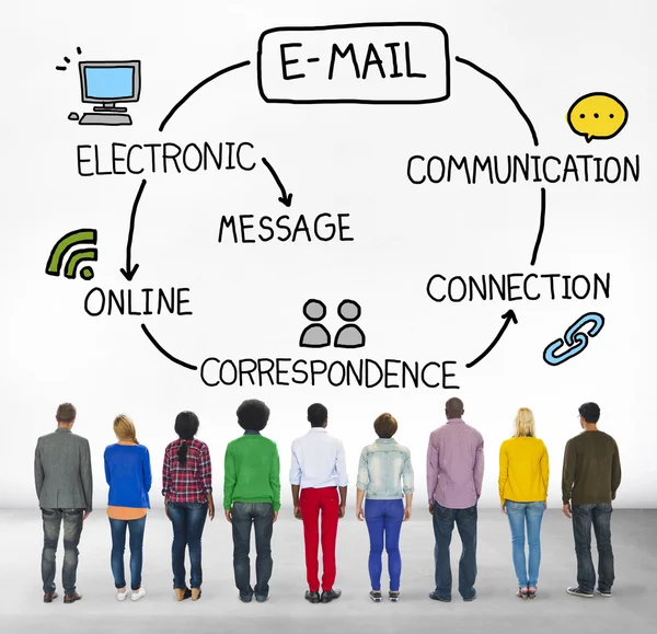 Email Données Contenu Communication Messagerie — Photo