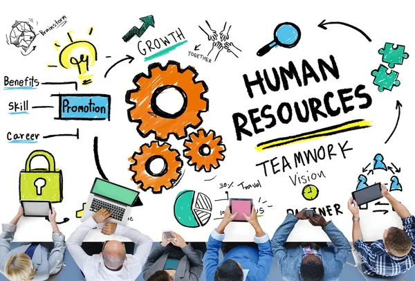 Gente de negocios y concepto de recursos humanos — Foto de Stock