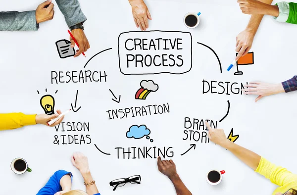 Concepto de proceso creativo — Foto de Stock