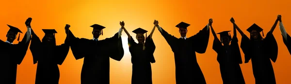 Students Celebration Graduation, Education Concept — Stock Photo, Image