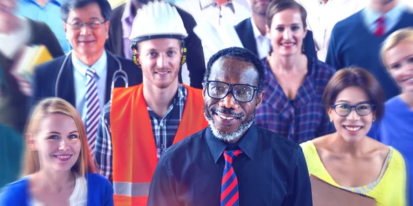 Grupo de personas con diversas profesiones — Foto de Stock