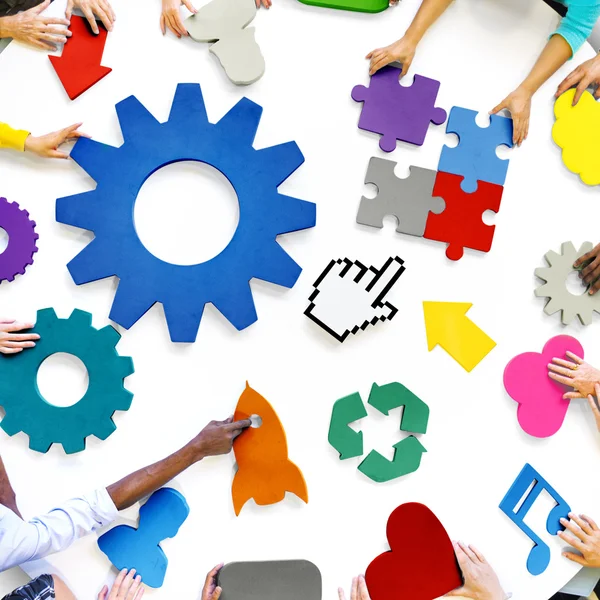 Diversiteit Teamwork Concept — Stockfoto