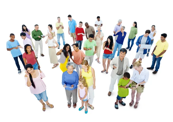 Groep diversiteit mensen met kinderen — Stockfoto