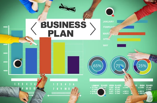 Business plan Bar Graph — Stock Photo, Image