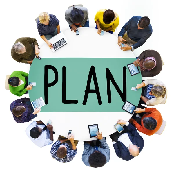 Plan Vision Concept — Stockfoto