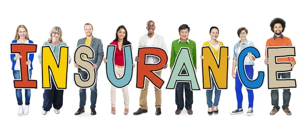 Diverse People Holding letters — Stock Photo, Image