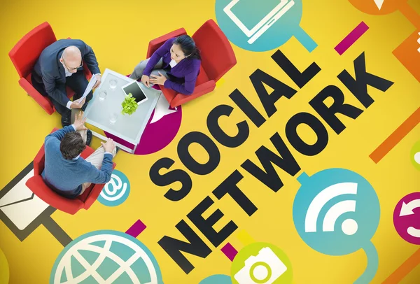 Konzept des sozialen Netzwerks — Stockfoto