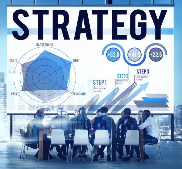 Strategie Planning visie Concept — Stockfoto