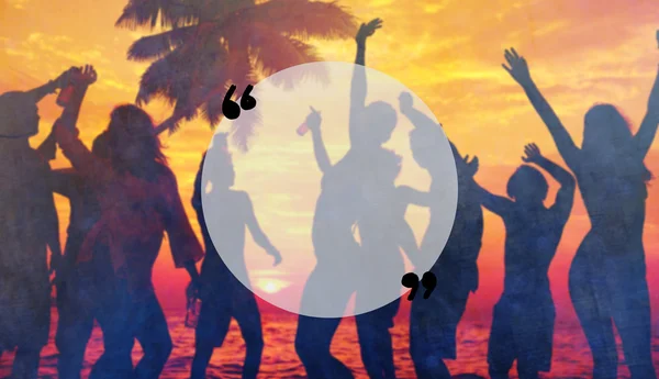 Gente alla Beach Summer Party Concept — Foto Stock