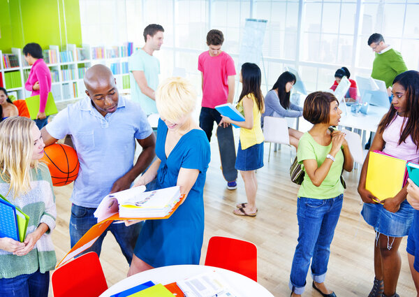 Studying in the Classrom

