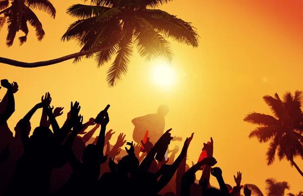 Summer Music Festival on Beach Concept — Stock Photo, Image