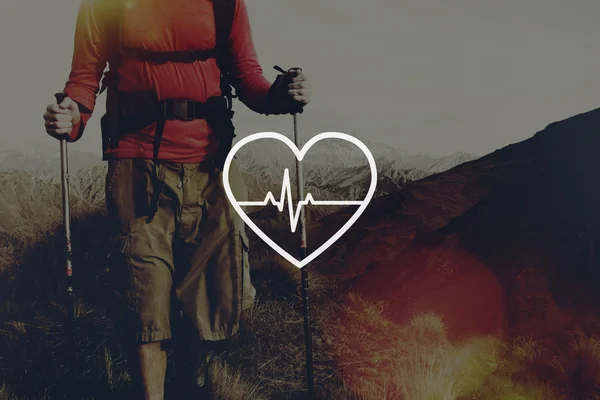 Heartbeat liv hälsa — Stockfoto