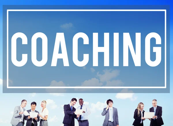 Coaching färdigheter, undervisning utbildningskoncept — Stockfoto