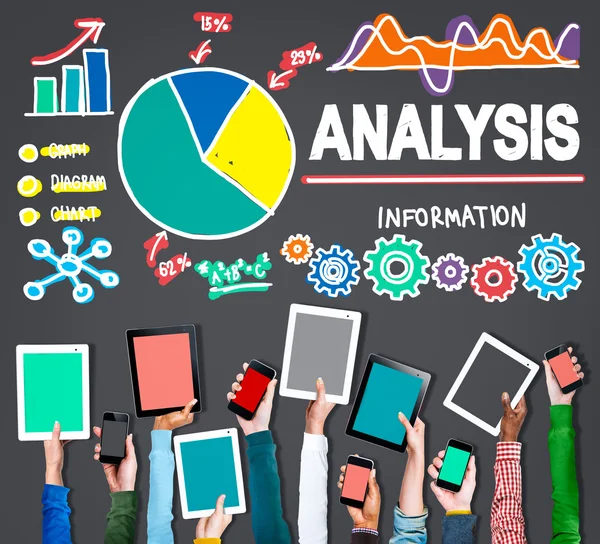 Análisis Concepto de información de datos — Foto de Stock