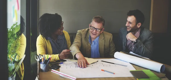 Group of architects working in office — Stock Photo, Image