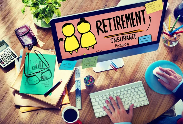 Retirement Insurance Pension Concept — Stock Photo, Image