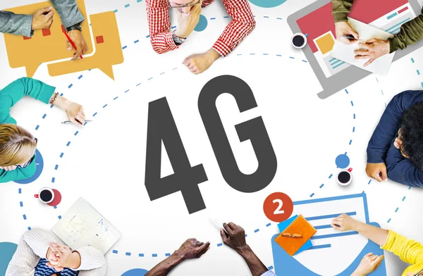 4g telekomünikasyon bağlantı ağ — Stok fotoğraf