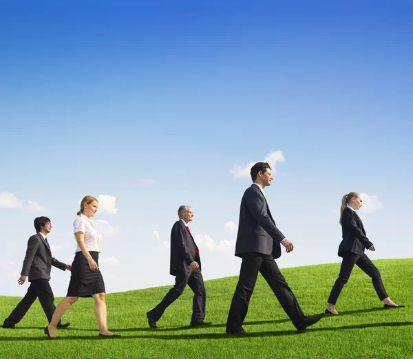 Business people walking — Stock Photo, Image