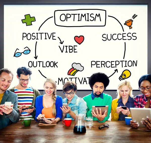 Optimismen positiva utsikter — Stockfoto