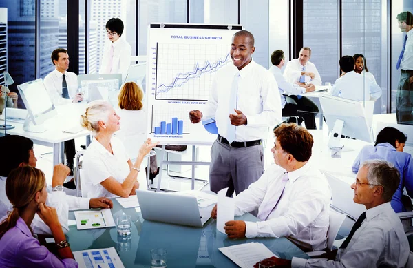 Business Presentation Collaboration — Stock Photo, Image