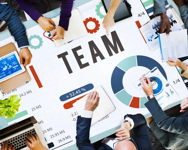 Team Corporate Teamwork samenwerking Concept — Stockfoto