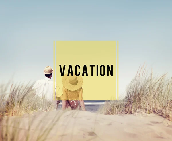 Couple en week-end de vacances Concept — Photo