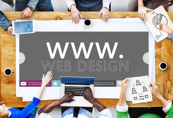 Www Concepto de Diseño Web — Foto de Stock