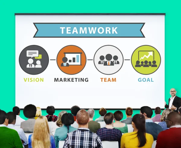 Teamwork Team Collaboration Concept — Stock Photo, Image