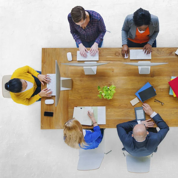 Varie occupazioni Persone che si incontrano — Foto Stock