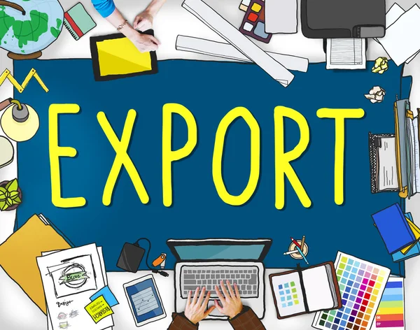 Logística de Importação de Exportações — Fotografia de Stock