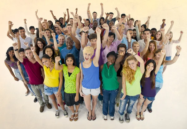 Vrolijke mensen van de diversiteit — Stockfoto