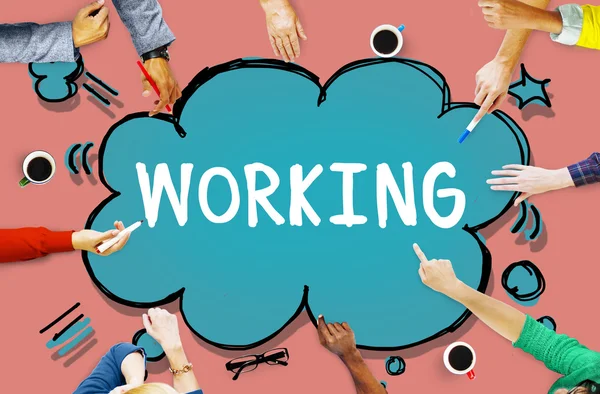 Werk Teamwork bedrijfsconcept verbinding — Stockfoto