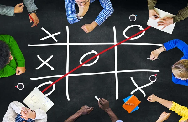 Tic Tac Toe Game  Concept — Stock Photo, Image