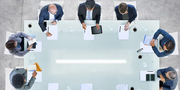 Empresários que têm reunião — Fotografia de Stock