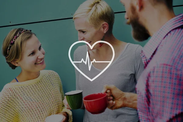 Heartbeat Healthcare Life tecken koncept — Stockfoto