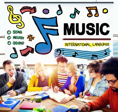 Müzik, eğlence medya kavramı