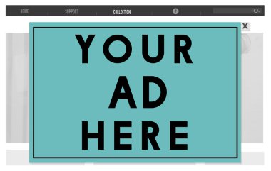 Şablon reklam burada kavramı