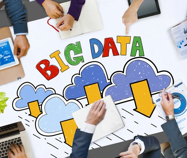 Conceito de armazenamento de Big Data — Fotografia de Stock