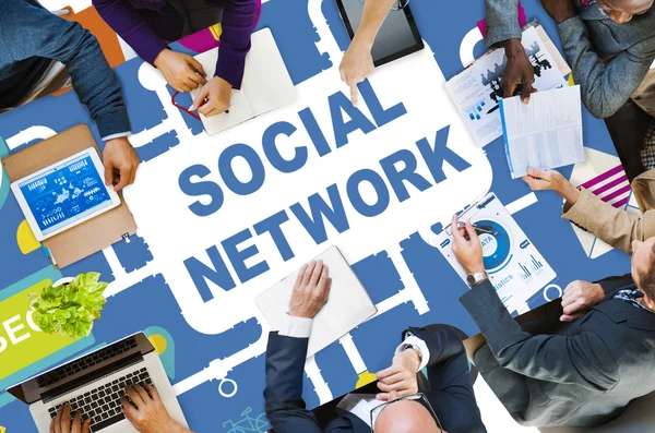 Concetto di social network — Foto Stock