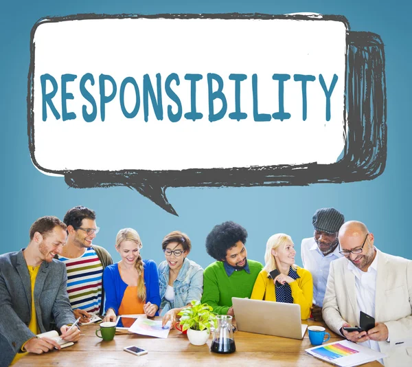 Gruppe von Diversity-Menschen und Verantwortung — Stockfoto