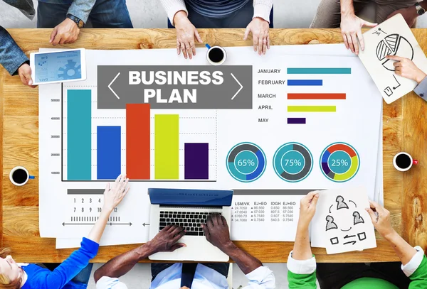 Plano de negócios, conceito de ideia de estratégia — Fotografia de Stock