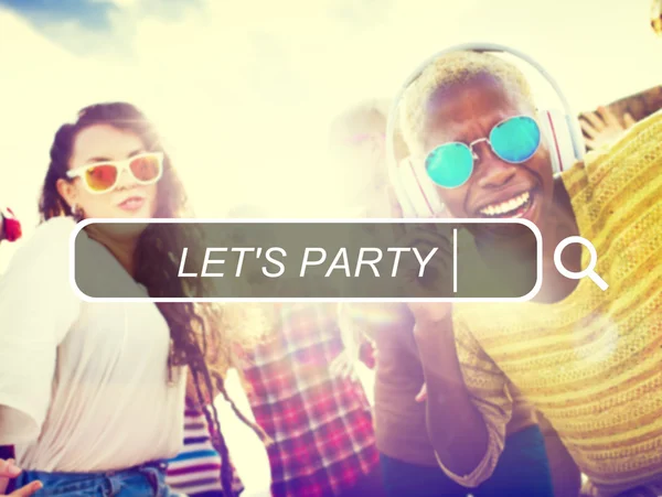 Let 's Party Concepto de Felicidad de Libertad de Verano — Foto de Stock